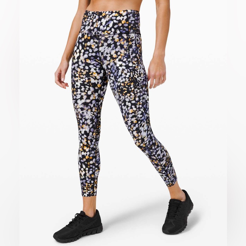 Lululemon Fast and Free Tight II Non-reflective Nulux, Metropolis Glow, 25”